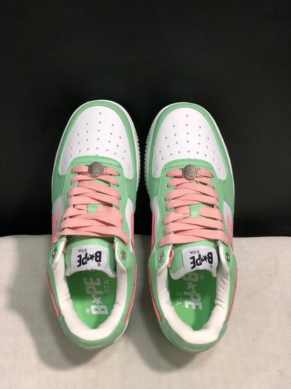BAPE STA - Patent Leather Rose and Green